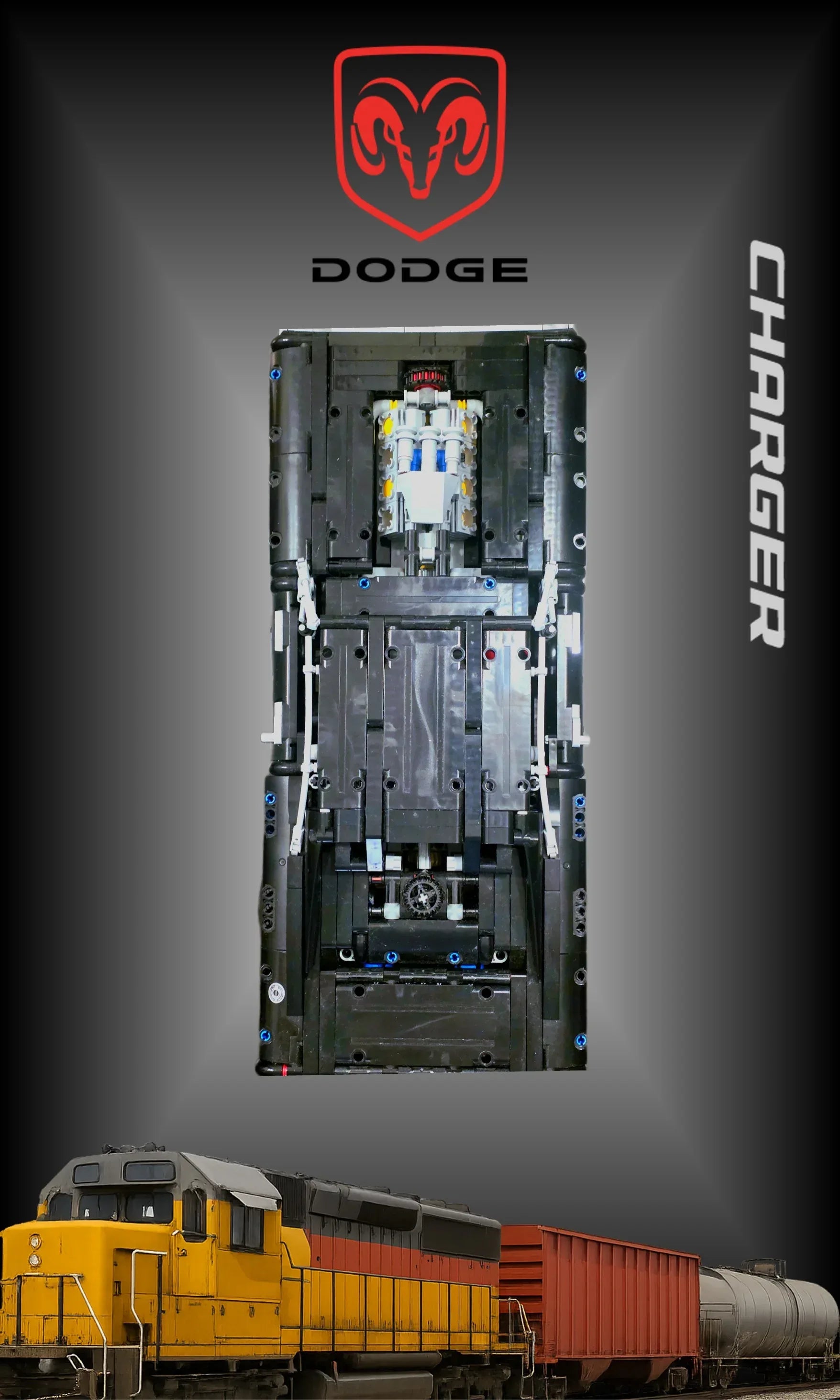 Tableau mural pour La Dodge Charger de Dom LEGO 42111 - Kadris