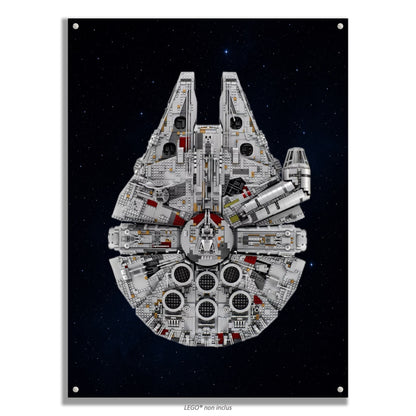 Tableaux muraux LEGO® Star Wars Faucon Millenium UCS 75192, 7 styles, 3 finitions