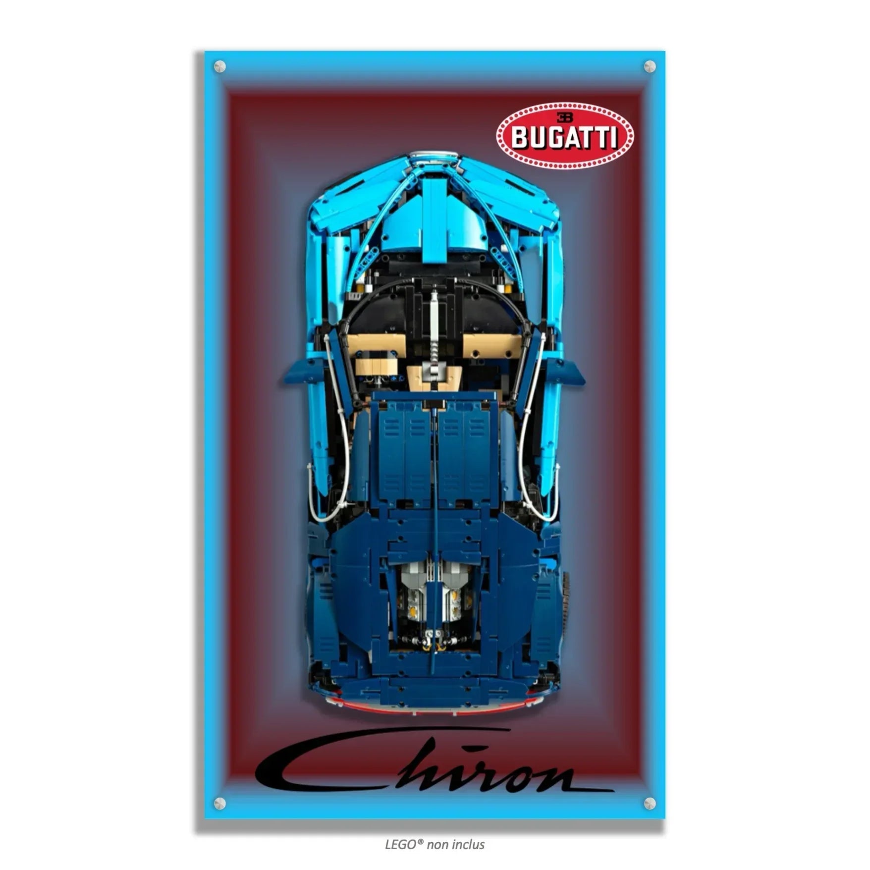 Tableau mural pour Bugatti Chiron LEGO 42083 - Kadris