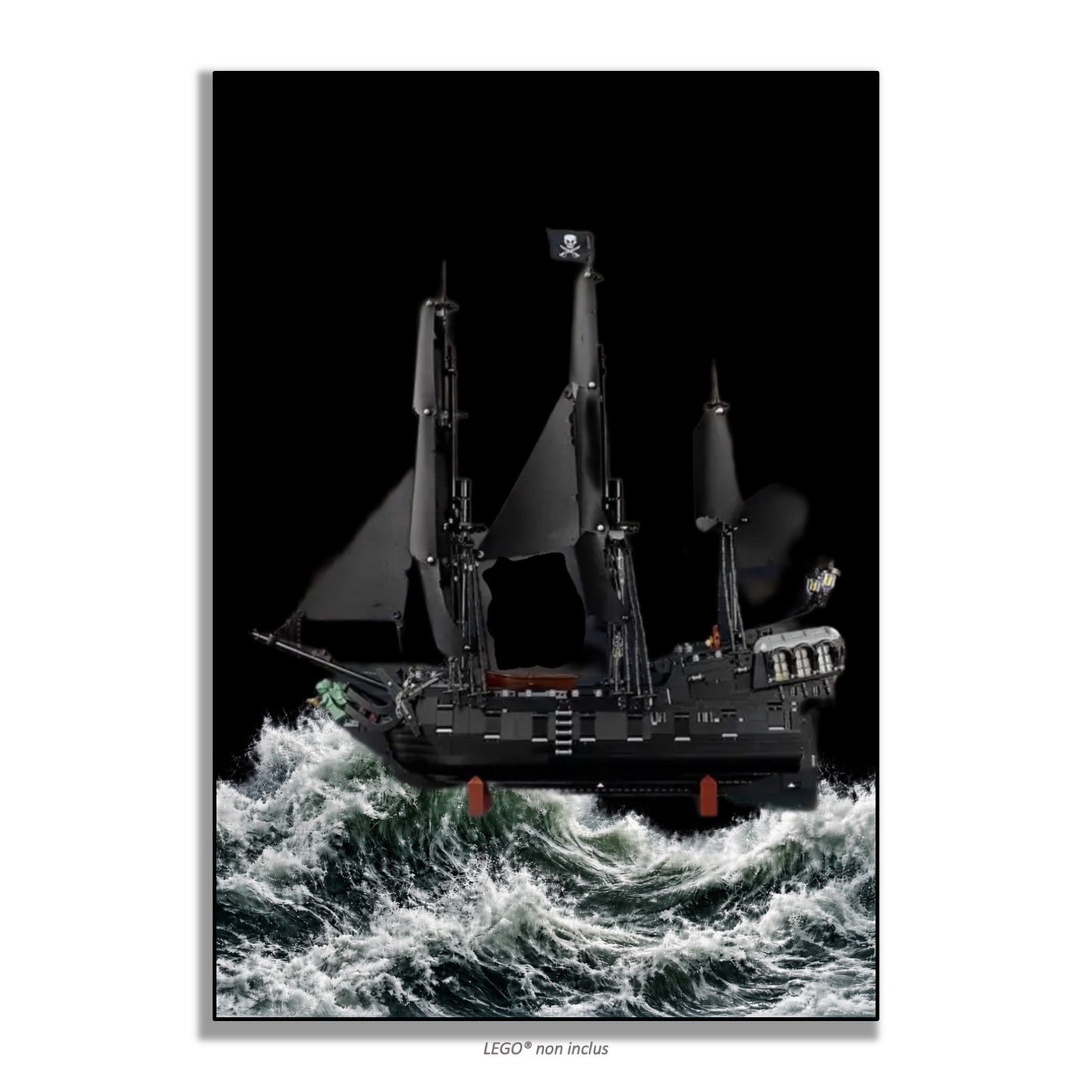 Tableau mural pour LEGO® Icons Bateau Pirate Jack Sparrow 10365