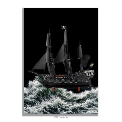 Tableau mural pour LEGO® Icons Bateau Pirate Jack Sparrow 10365