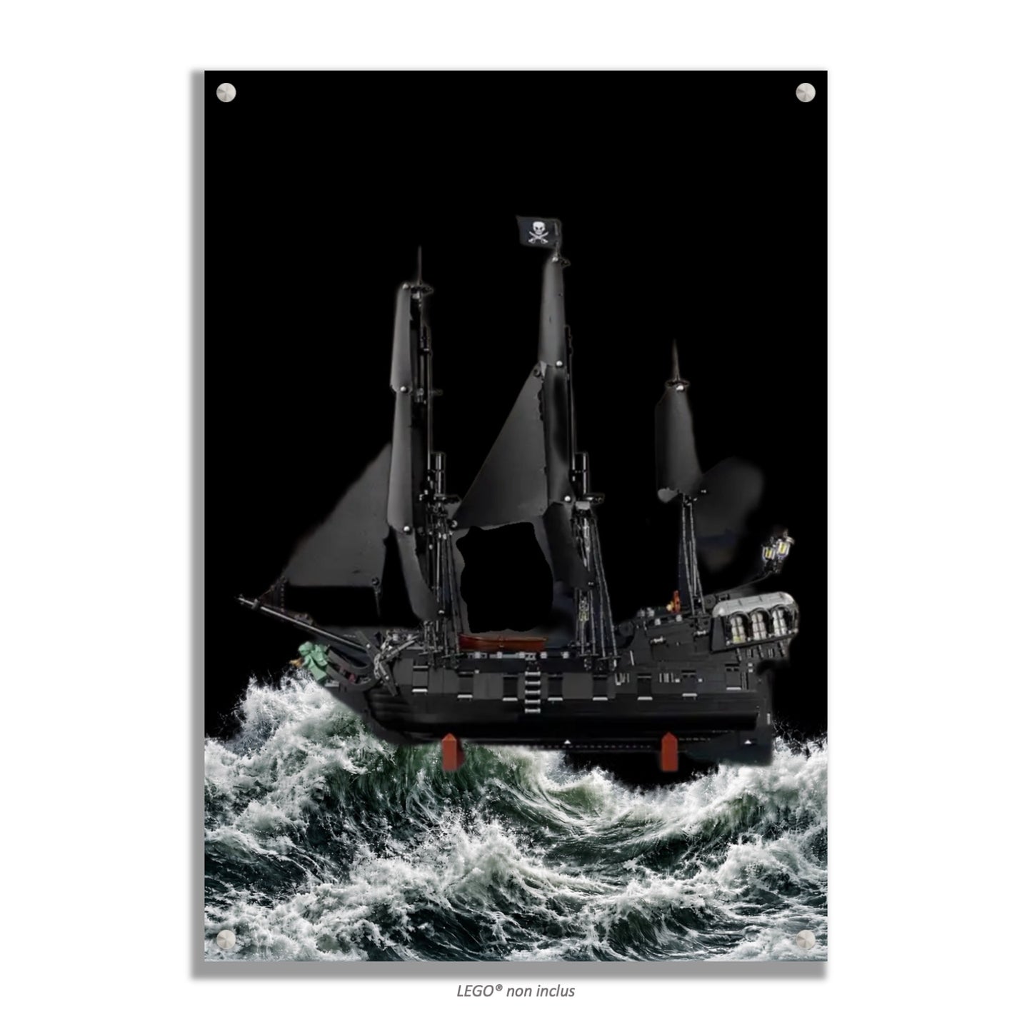 Tableau mural pour LEGO® Icons Bateau Pirate Jack Sparrow 10365