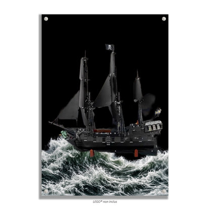 Tableau mural pour LEGO® Icons Bateau Pirate Jack Sparrow 10365