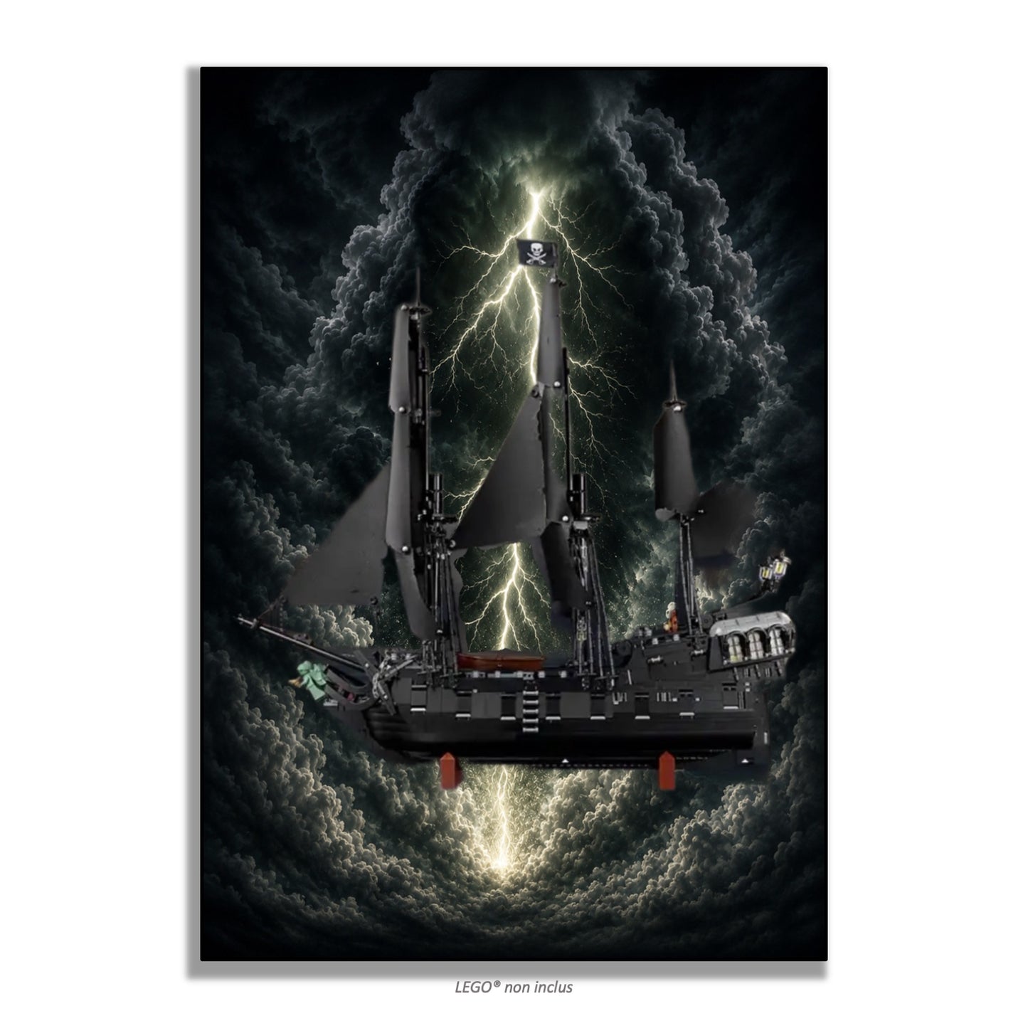 Tableau mural pour LEGO® Icons Bateau Pirate Jack Sparrow 10365