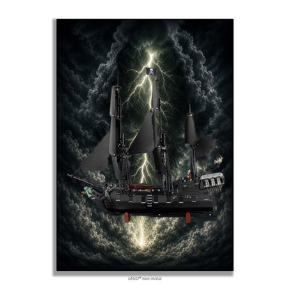 Tableau mural pour LEGO® Icons Bateau Pirate Jack Sparrow 10365