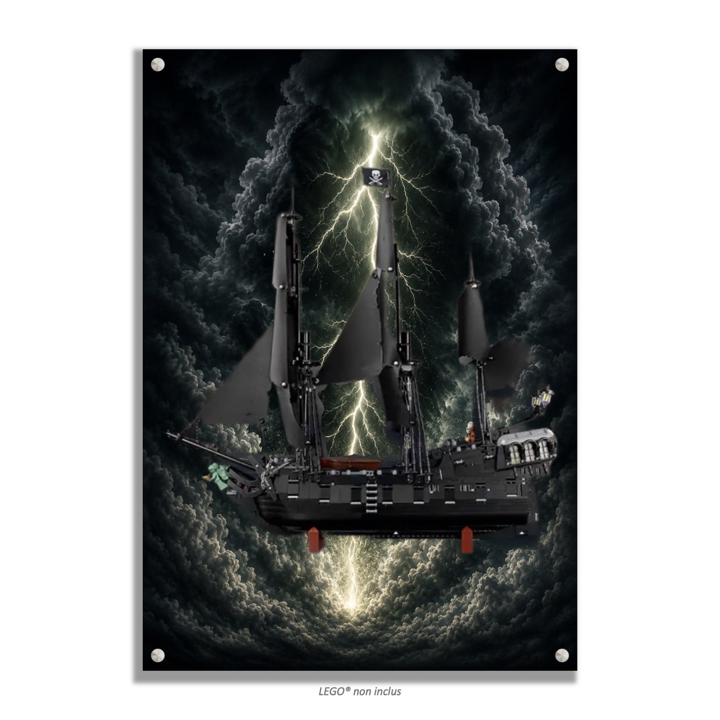 Tableau mural pour LEGO® Icons Bateau Pirate Jack Sparrow 10365