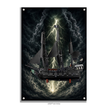 Tableau mural pour LEGO® Icons Bateau Pirate Jack Sparrow 10365