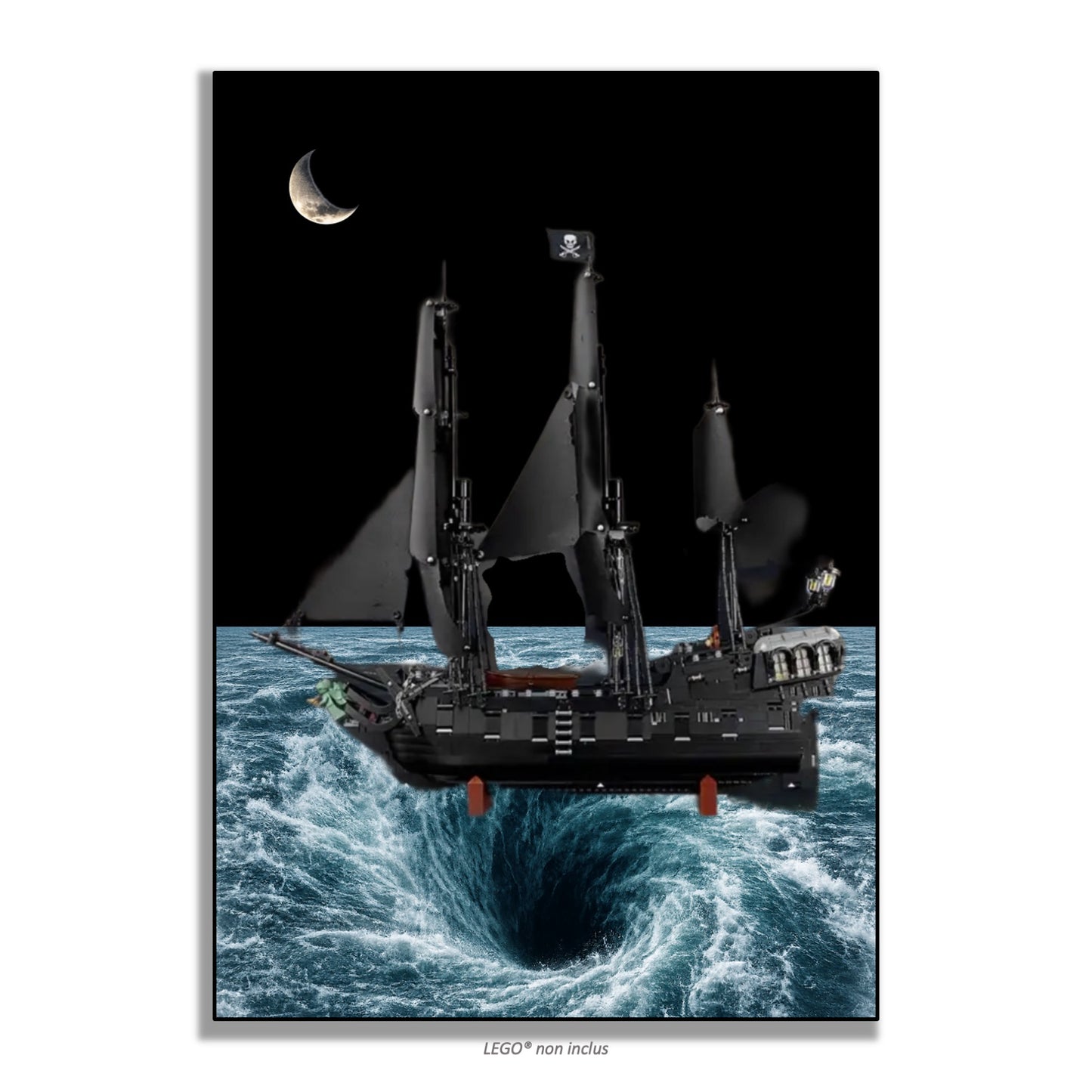 Tableau mural pour LEGO® Icons Bateau Pirate Jack Sparrow 10365