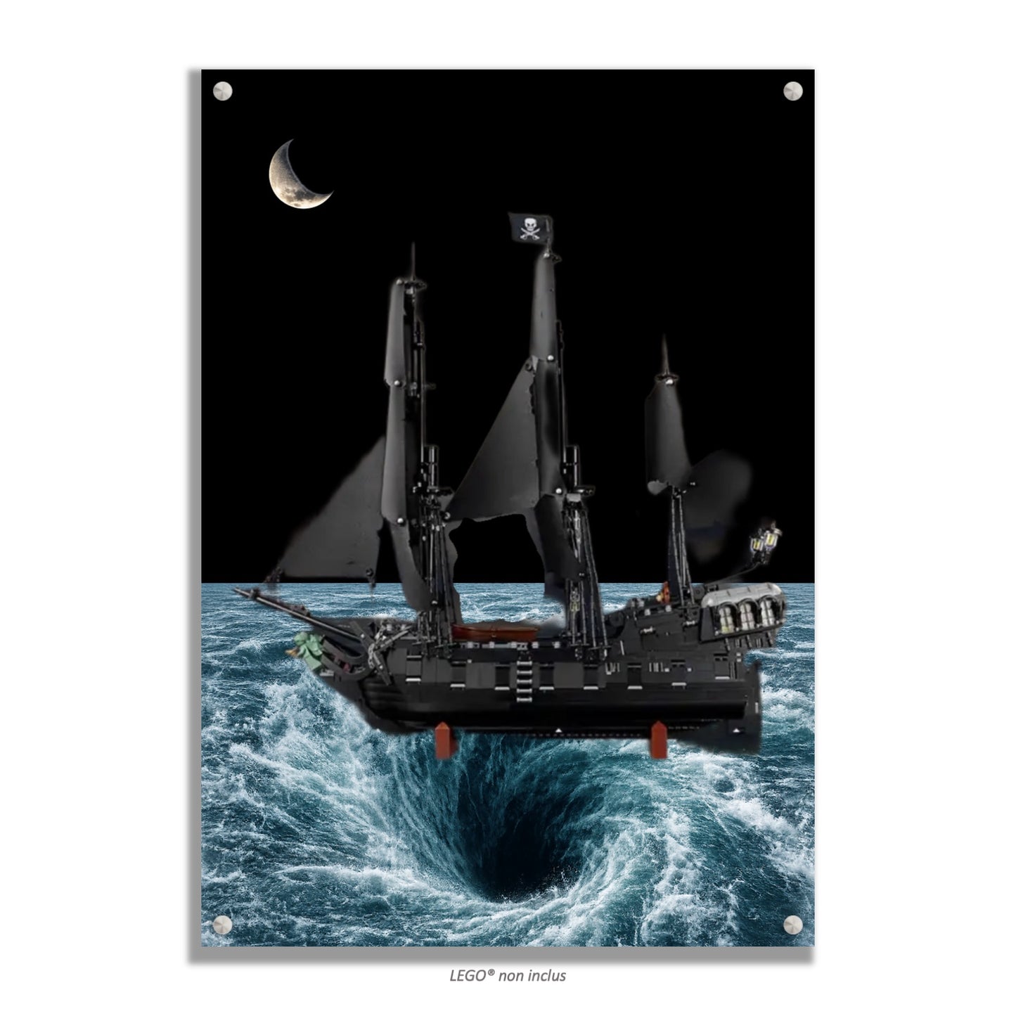 Tableau mural pour LEGO® Icons Bateau Pirate Jack Sparrow 10365