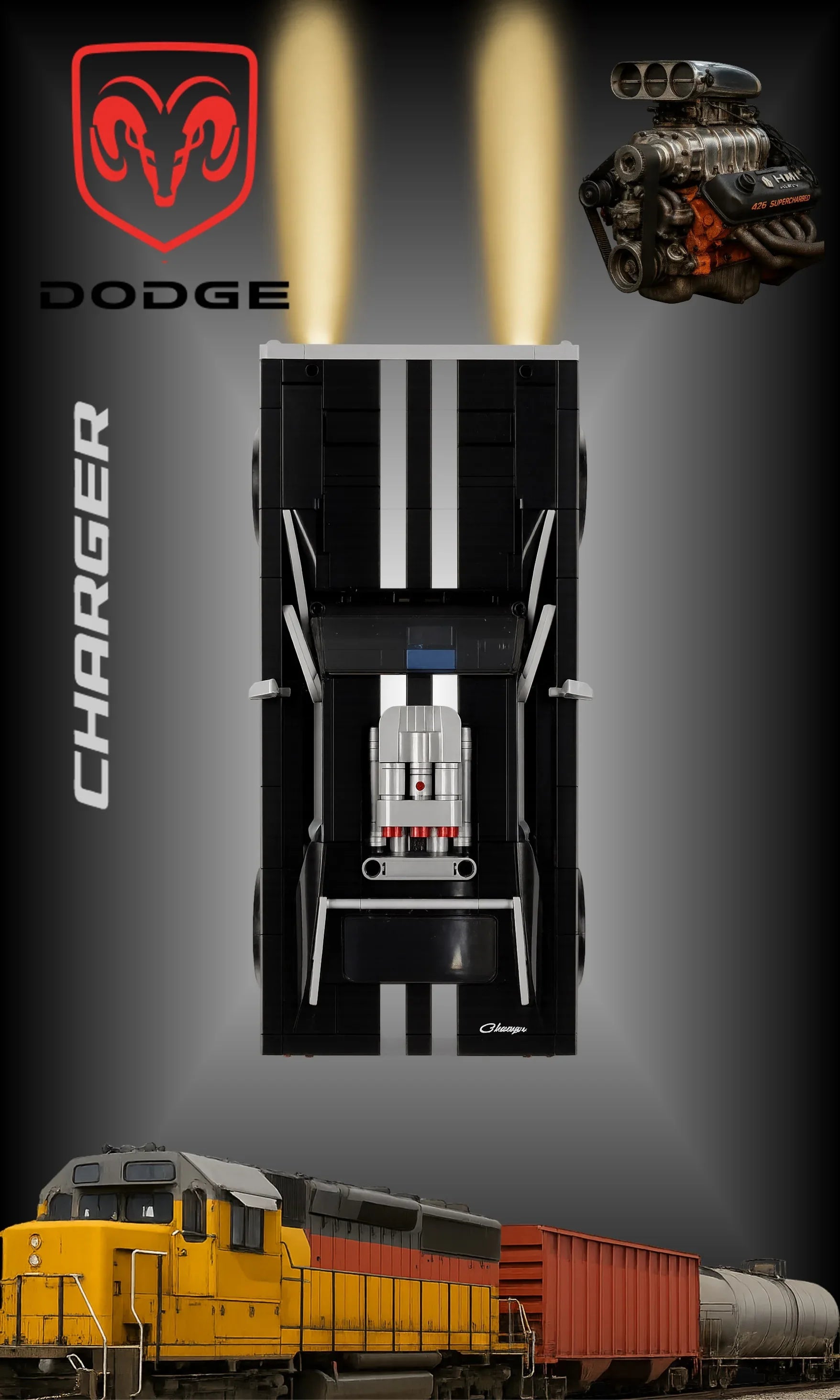 Tableau pour La Dodge Charger de Dom LEGO Technic 4111 - Kadris