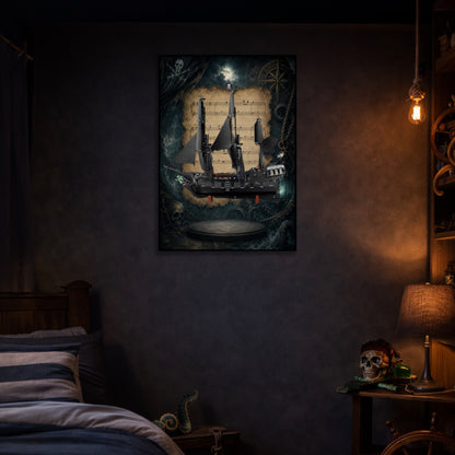 Tableau mural pour LEGO® Icons Bateau Pirate Jack Sparrow 10365