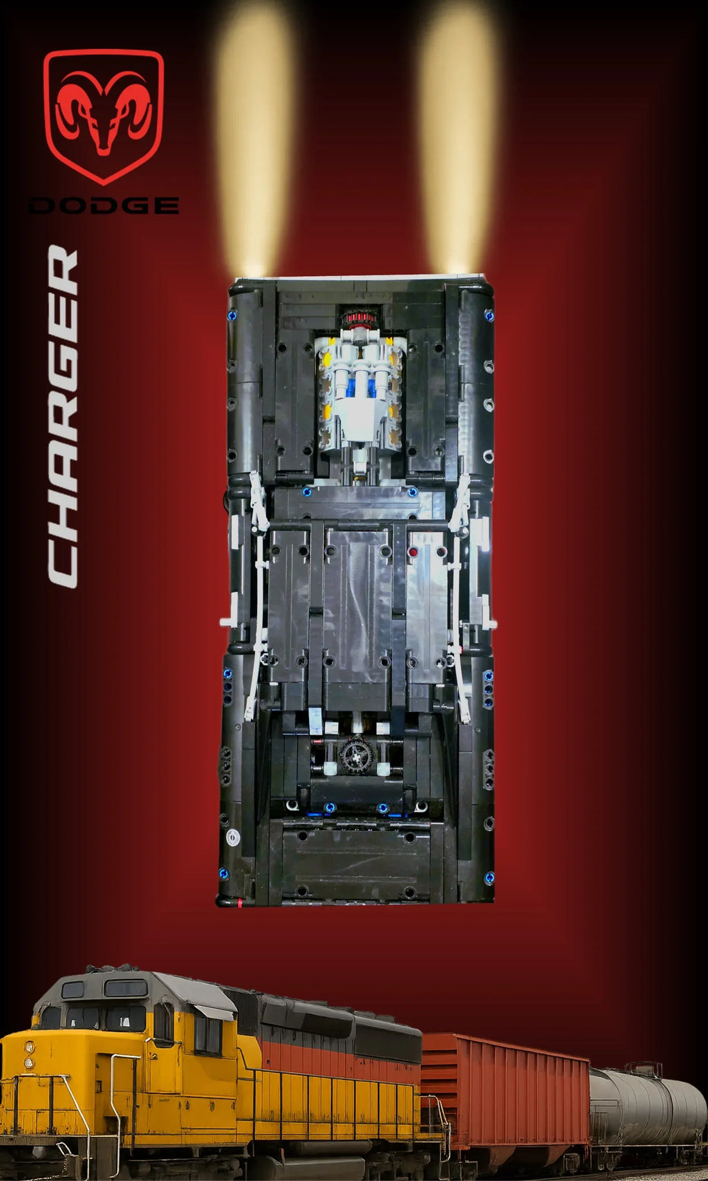 Tableau mural pour La Dodge Charger de Dom LEGO 42111 - Kadris