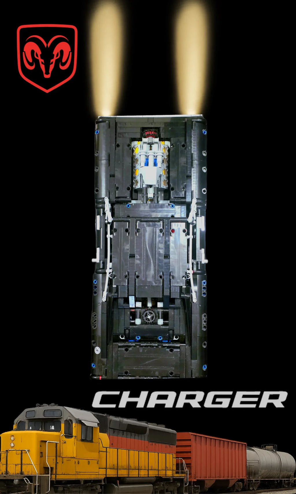 Tableau mural pour Dodge Charger de Dom LEGO 42111 - Kadris