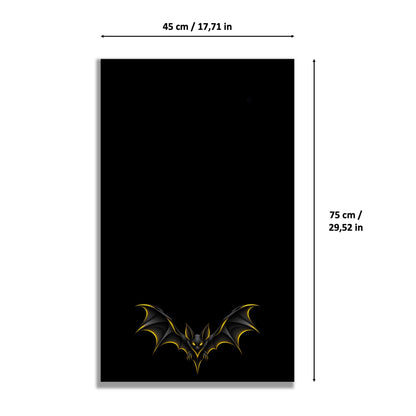 Batmobile Tumbler LEGO® 76240 – Style SILENT WINGS – Visuel des dimensions du tableau – Tableau mural aluminium Kadris®