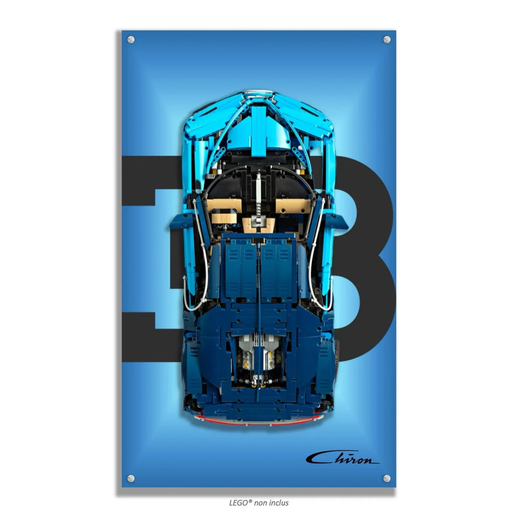 Tableau mural pour Bugatti Chiron LEGO 42083 - Kadris