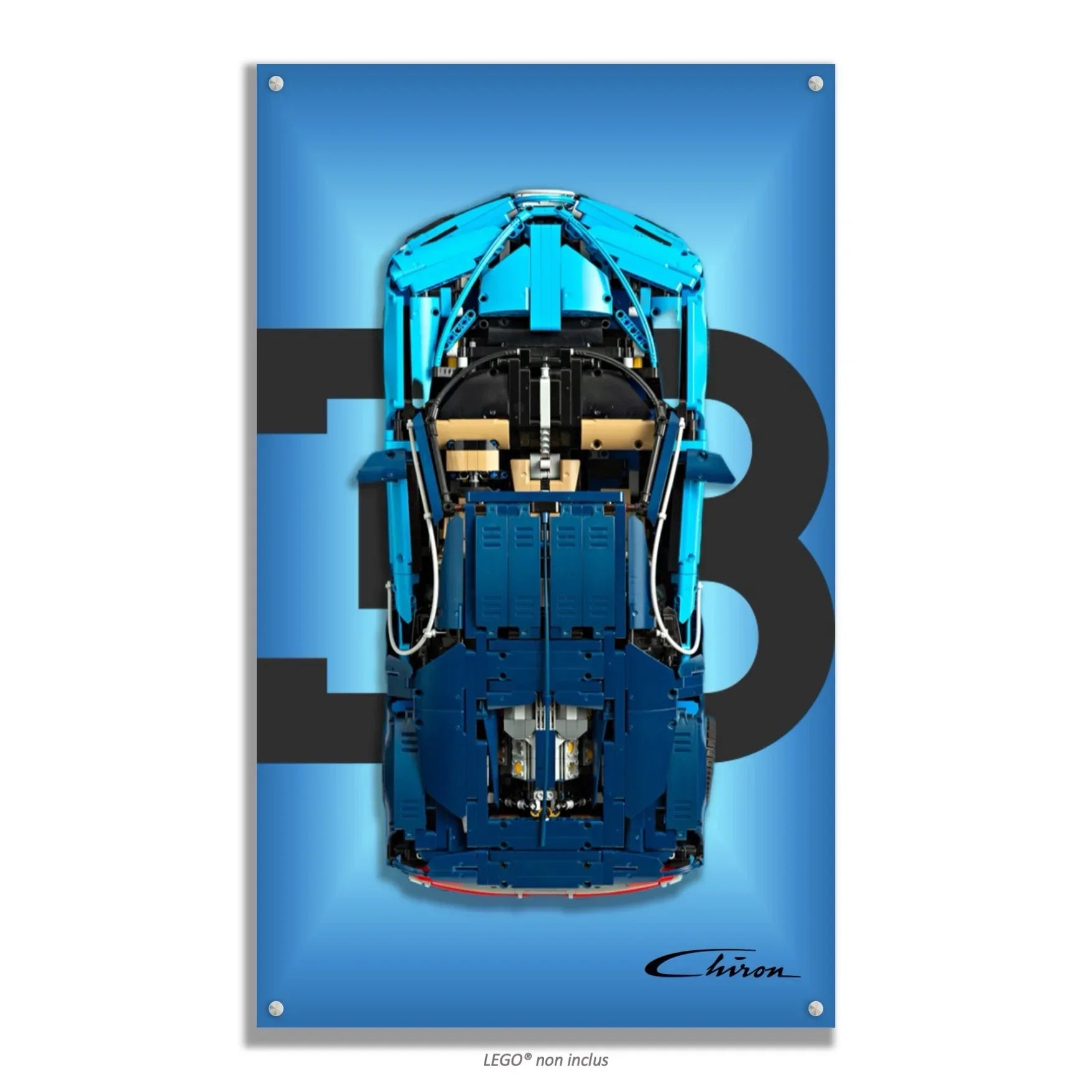 Tableau mural pour Bugatti Chiron LEGO 42083 - Kadris