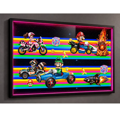 Quadro de parede LEGO® Mario 72037 e Luigi 72050 juntos, 3 acabamentos