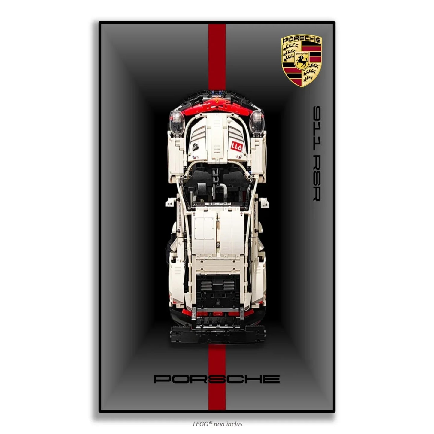 Tableau mural pour Porsche 911 RSR LEGO 42096 - Kadris