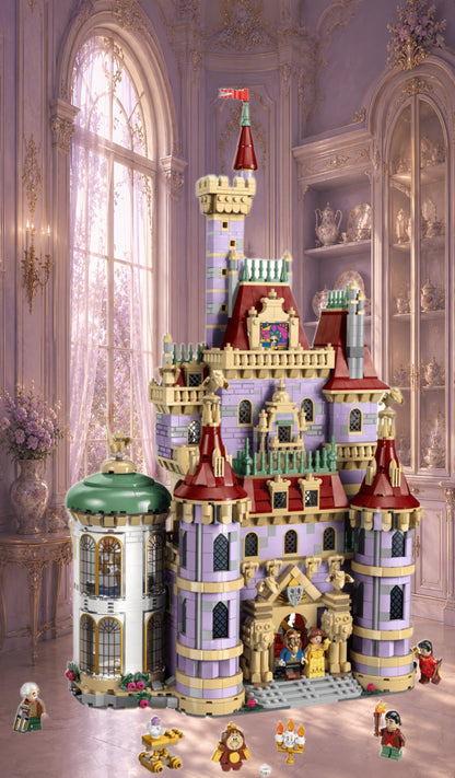 Château de la Belle et la Bête LEGO® 43196 – Décor Salon poudré – Set en place – Fond de meuble aluminium Kadris®