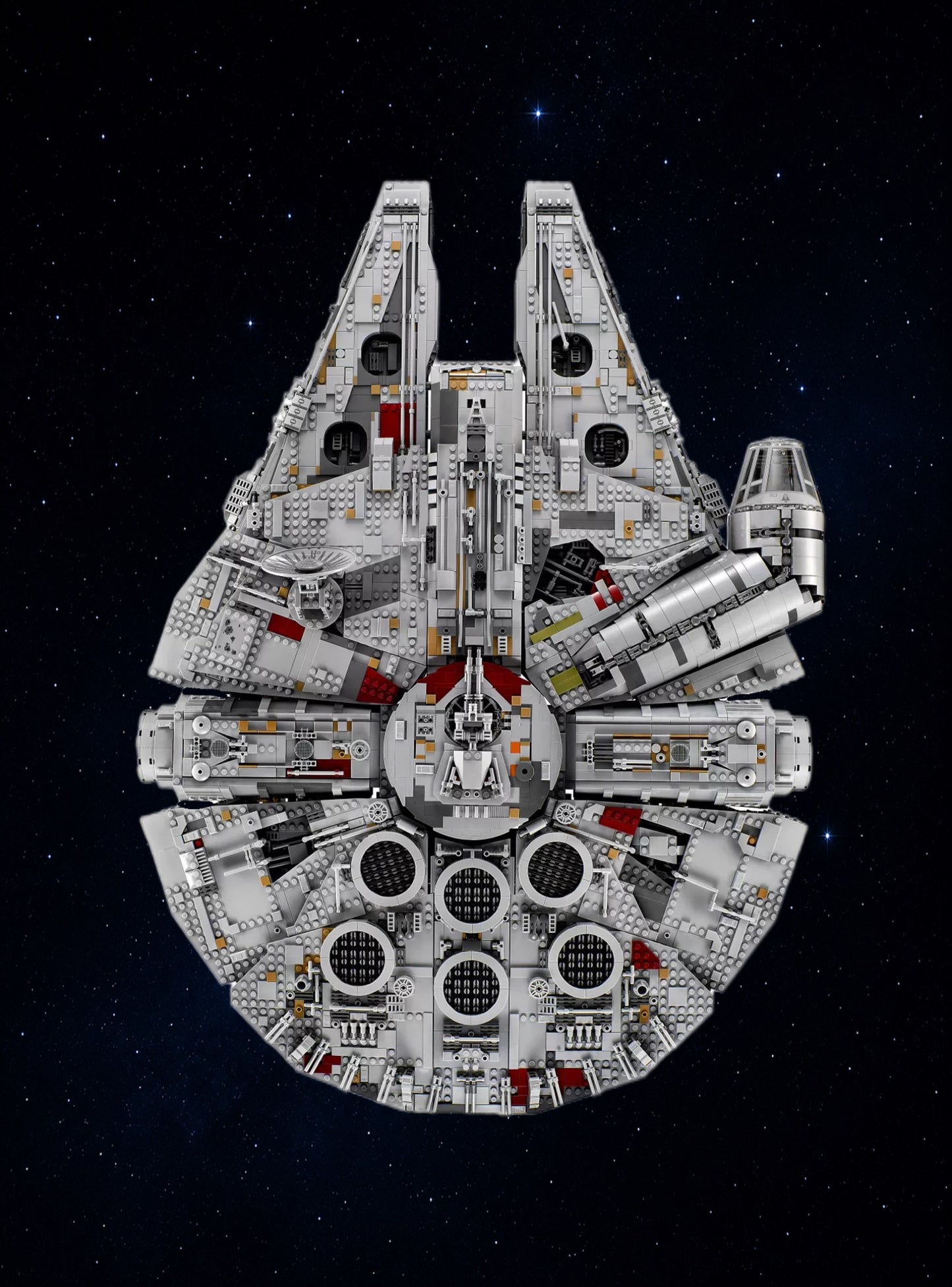 Tableaux muraux LEGO® Star Wars Faucon Millenium UCS 75192, 7 styles, 3 finitions