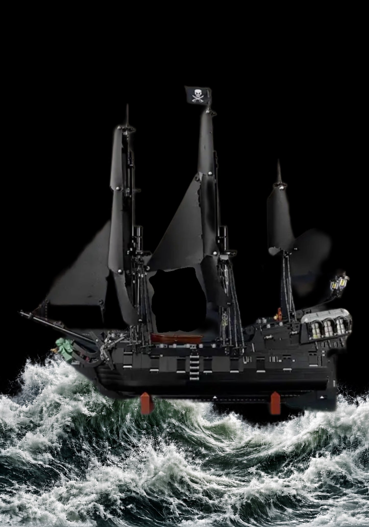 Tableau mural pour LEGO® Icons Bateau Pirate Jack Sparrow 10365