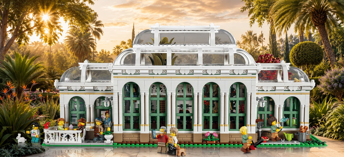 Le jardin botanique LEGO® 21353 – Décor Jardin solaire – Set LEGO® en place dans le meuble – Fond de meuble aluminium Kadris®