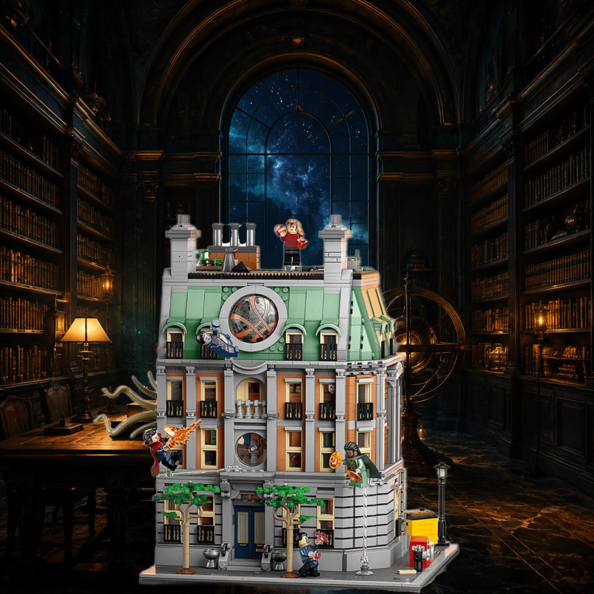 Le Saint des Saints LEGO® 76218 – Décor The Quiet Archive – Set en place dans le meuble – Fond de meuble aluminium Kadris®