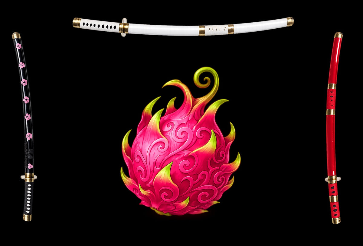 Baratie One Piece LEGO® 75640 – Décor Swords & Devil Fruit – Visuel du décor seul – Fond de meuble aluminium Kadris®