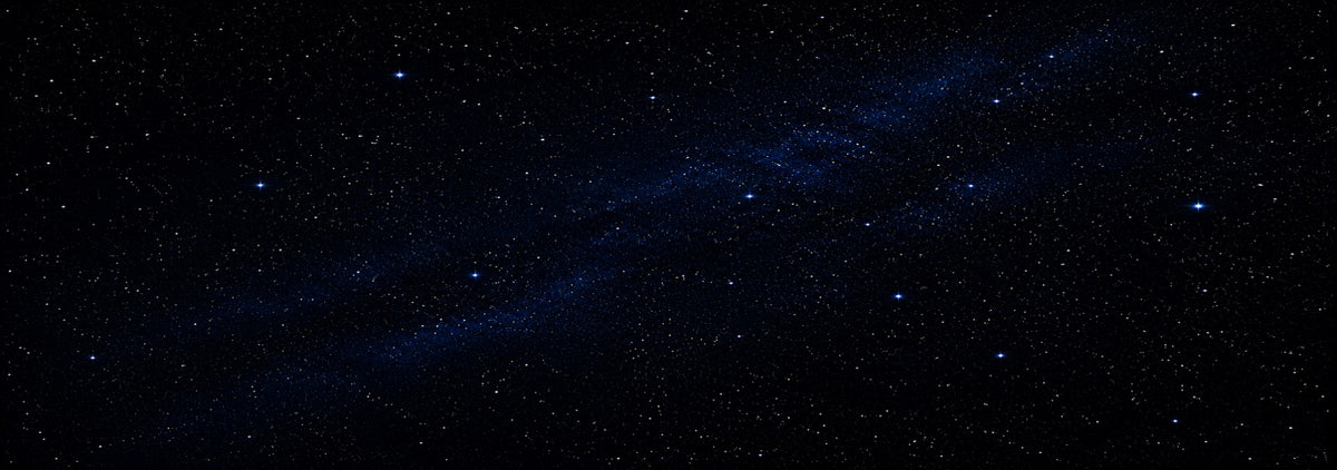 Chasseur N-1 du Mandalorien LEGO® 75442 – Décor Blue Starfield – Visuel du décor seul – Fond de meuble aluminium Kadris®