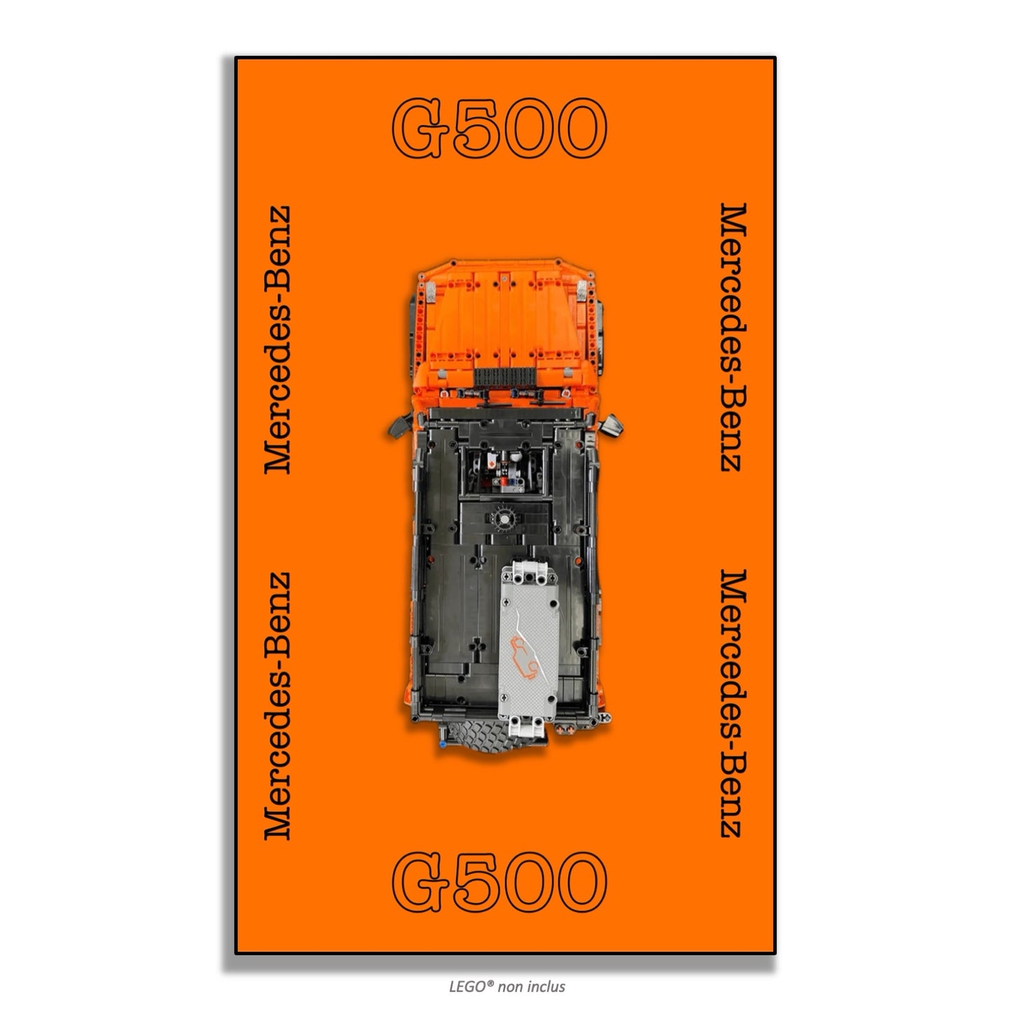 Wandrahmen LEGO Technic Mercedes-Benz G 500 Professional Line 42177 — 9 Designs, 2 Ausführungen
