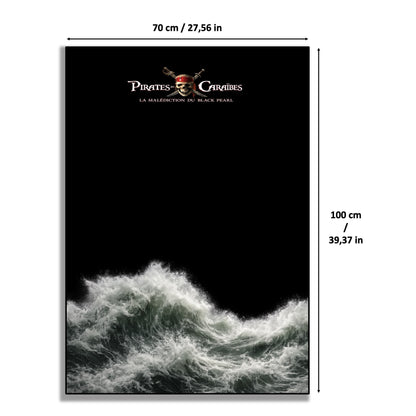 Bateau pirate Jack Sparrow LEGO Icons 10365 – Style Tempête noire, finition Entretoises variante – Tableau mural aluminium Kadris
