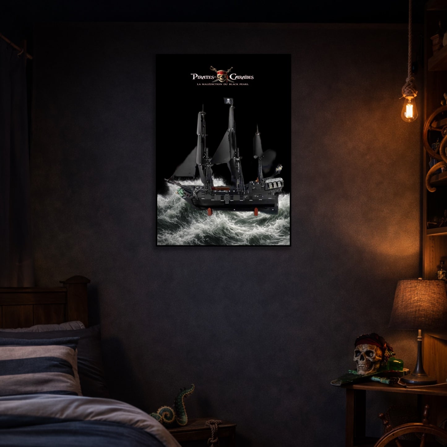 Découvrez nos tableaux pour le LEGO ICONS 10365 : Bateau pirate du capitaine Jack Sparrow