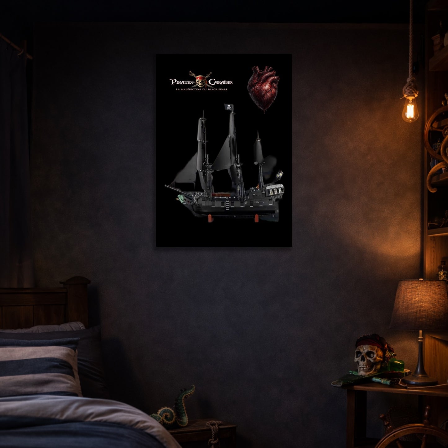 Découvrez nos tableaux pour le LEGO ICONS 10365 : Bateau pirate du capitaine Jack Sparrow