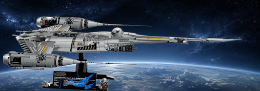 Chasseur N-1 du Mandalorien LEGO® 75442 – Décor Planet Horizon – Set en place – Fond de meuble aluminium Kadris®