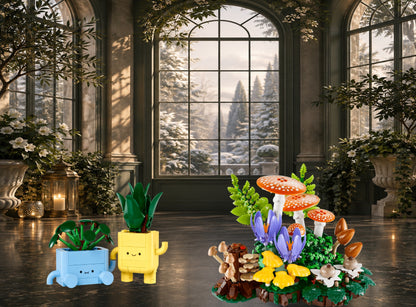 Botanicals plantes LEGO® 11512 et 10311 – Décor Jardin de Givre – Set en place – Fond de meuble aluminium Kadris®