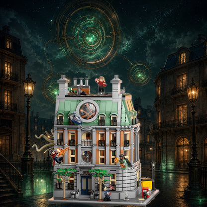 Le Saint des Saints LEGO® 76218 – Décor Emerald Fracture – Set en place dans le meuble – Fond de meuble aluminium Kadris®