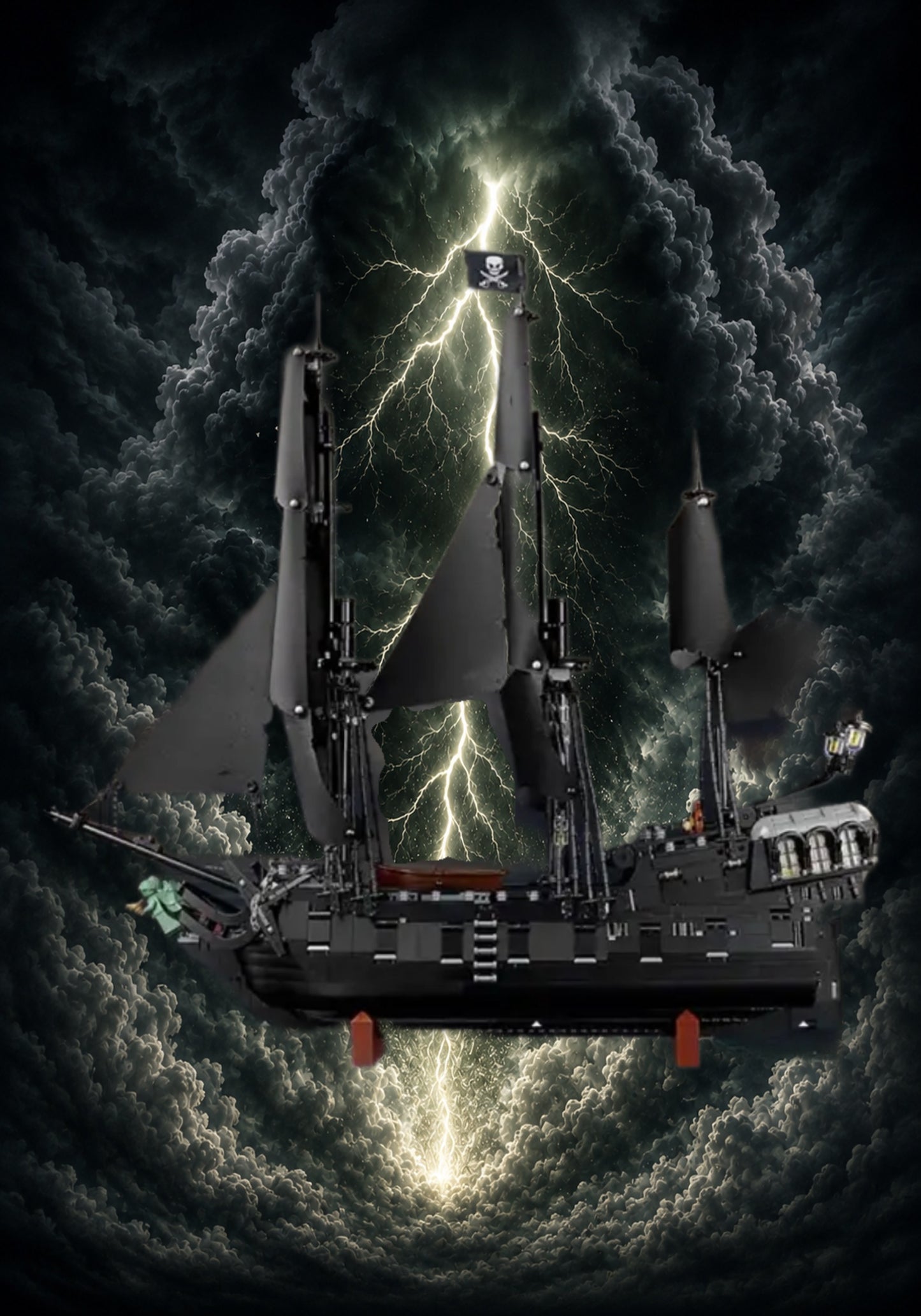 Tableau mural pour LEGO® Icons Bateau Pirate Jack Sparrow 10365