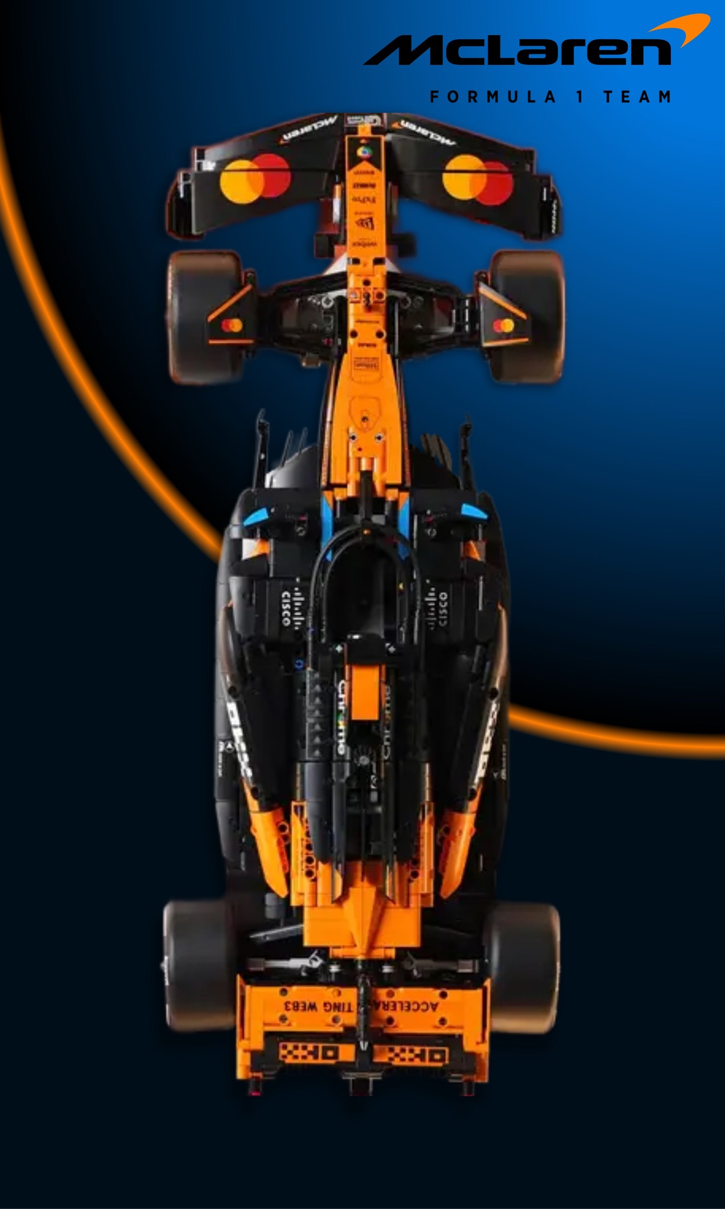 Cornice da parete LEGO Technic F1 McLaren 42141 — 8 stili, 2 finiture