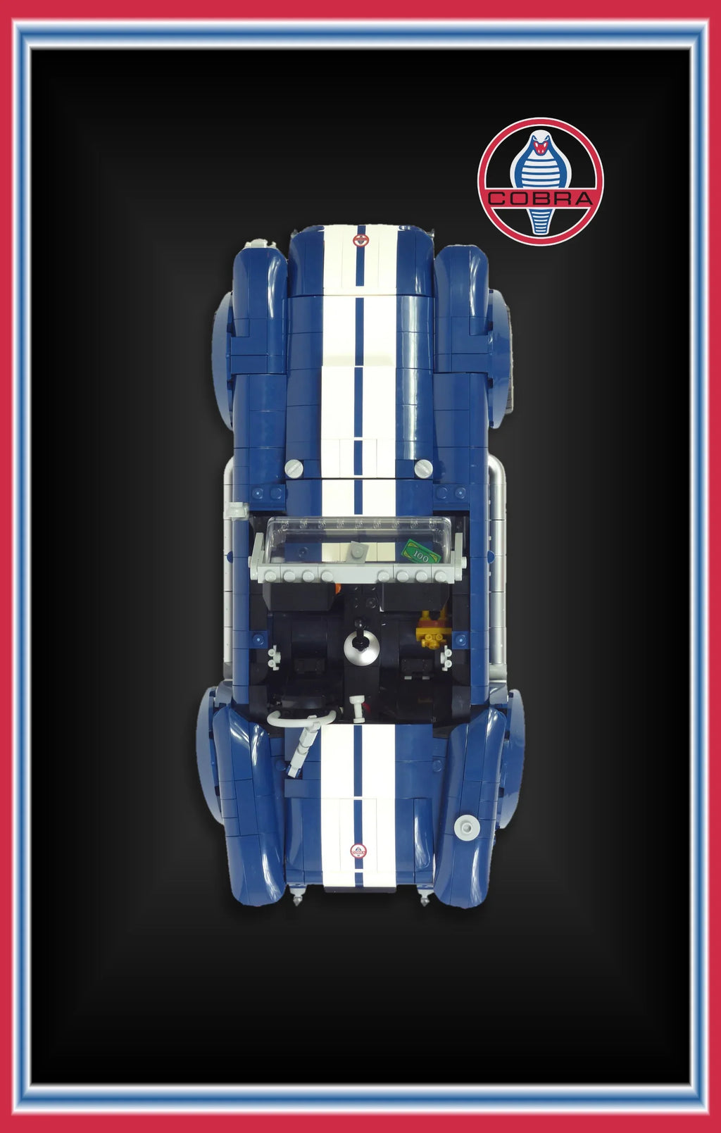 Tableau mural pour Shelby Cobra 427S/C LEGO 10357 - Kadris