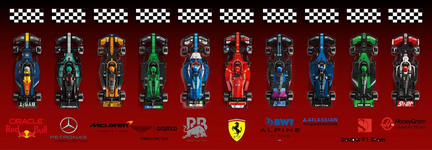 Tableau mural pour F1 LEGO Speed Champion 77242 / 77243 / 77244/ 77245 / 77246 / 77247 / 77248 / 77249 / 77250 / 77251 - Kadris