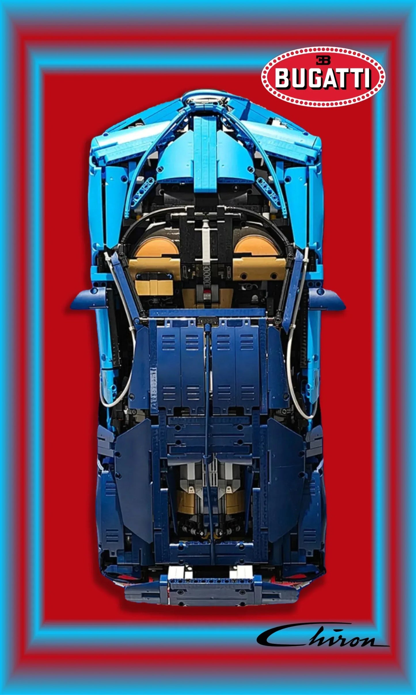 Tableau mural pour Bugatti Chiron LEGO 42083 - Kadris