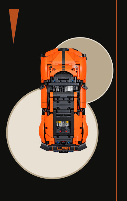 Tableaux muraux pour LEGO® Technic Hypercar Bugatti Chiron Pur Sport 42222, 3 styles, 3 finitions