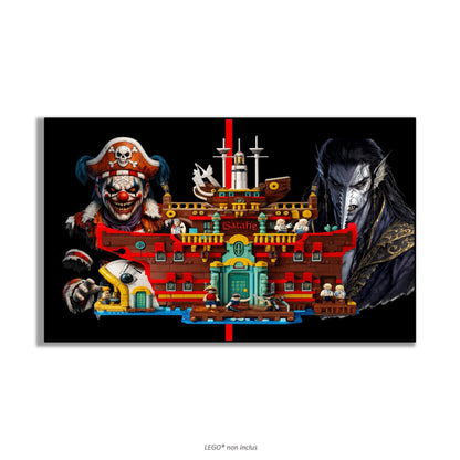 Tableaux muraux pour  LEGO® One Piece Le restaurant flottant Baratie 75640, 4 styles, 2 finitions (Copie)