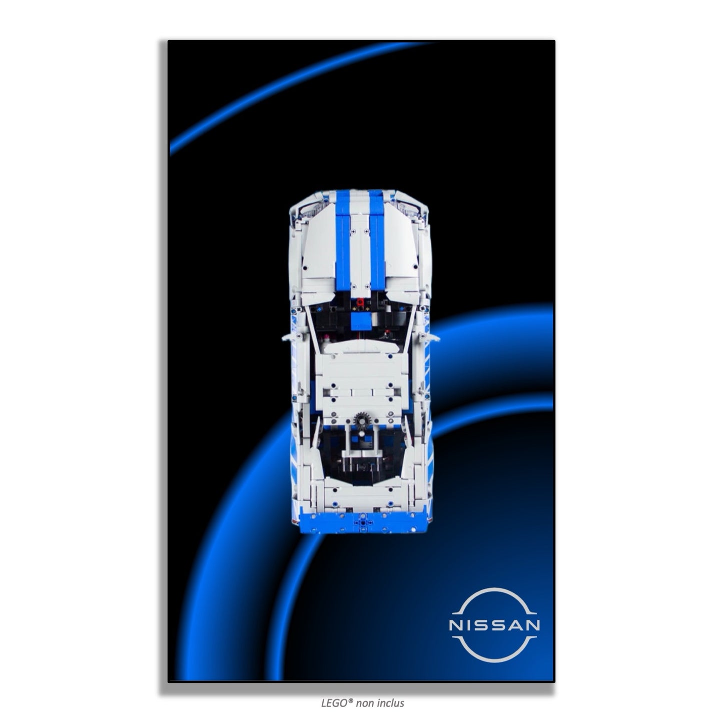 Tableaux muraux LEGO Technic Voiture Nissan Skyline GT-R (R34) 2 Fast 2 Furious 42210 — 6 styles, 2 finitions
