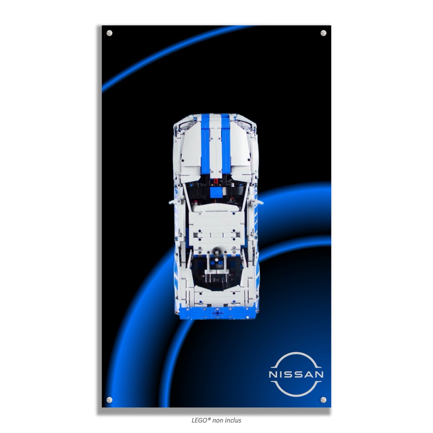 Tableaux muraux LEGO Technic Voiture Nissan Skyline GT-R (R34) 2 Fast 2 Furious 42210 — 6 styles, 2 finitions