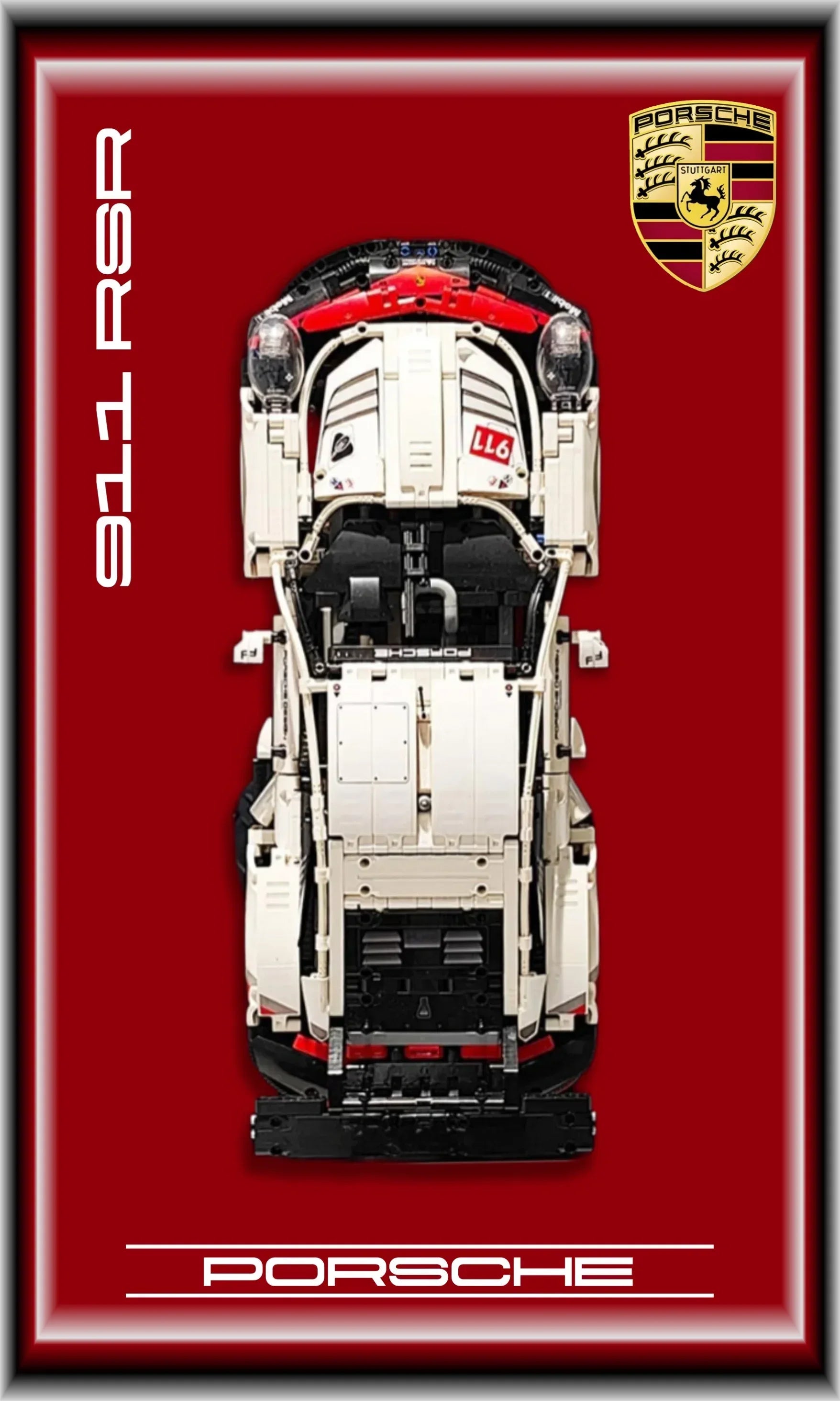 Tableau mural pour Porsche 911 RSR LEGO 42096 - Kadris