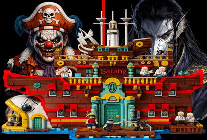 Baratie One Piece LEGO® 75640 – Décor Pirate Duo – Set LEGO® en place dans le meuble – Fond de meuble aluminium Kadris®