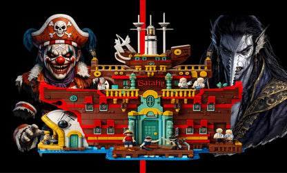 Tableaux muraux pour  LEGO® One Piece Le restaurant flottant Baratie 75640, 4 styles, 2 finitions (Copie)