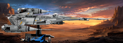 Chasseur N-1 du Mandalorien LEGO® 75442 – Décor Desert Sunset – Set en place – Fond de meuble aluminium Kadris®