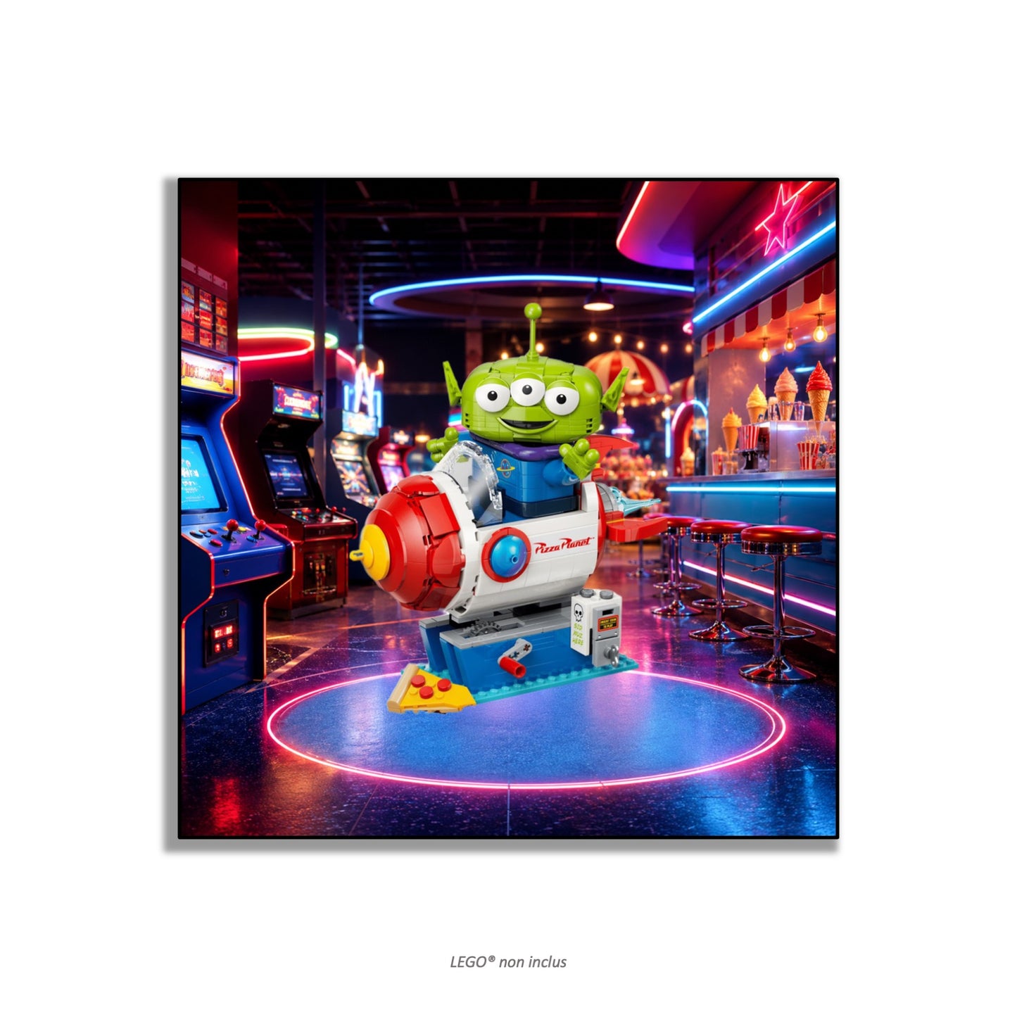 Tableau mural LEGO® Alien 43307, 3 finitions